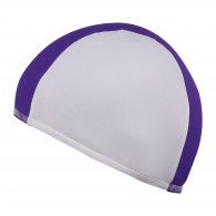 Шапочка для плавания ткань LUCRA SM комбинированная SM-088 Бело-фиолетовый